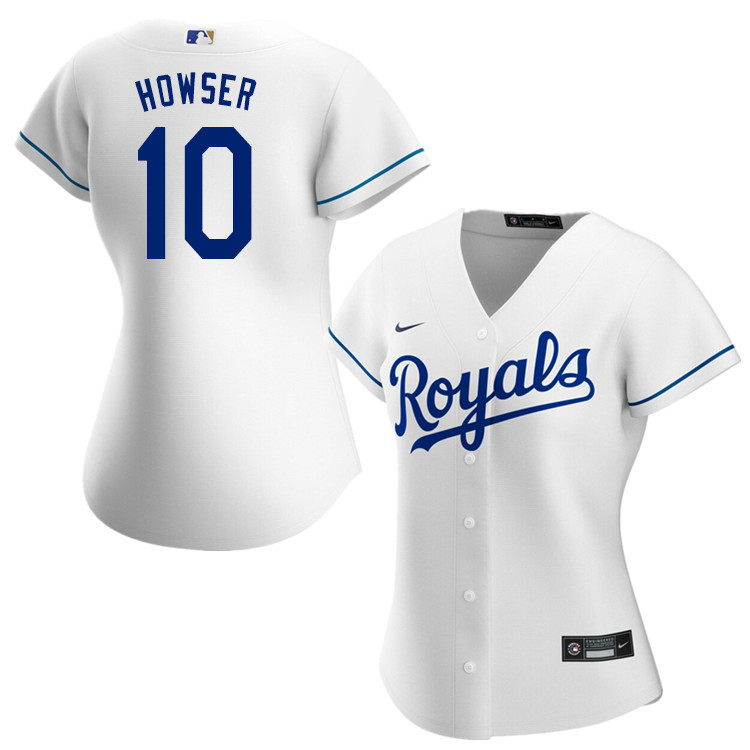 Nike Women #10 Dick Howser Kansas City Royals Baseball Jerseys Sale-White